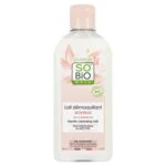 SO’BiO étic Rensemælk med økologisk æselmælk (200 ml) - fjerner skånsomt makeup og urenheder