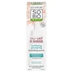 SO’BiO étic Styrkende fugtserum med økologisk æselmælk (30 ml) - med hyaluronsyre