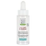 SO’BiO étic Styrkende fugtserum med økologisk æselmælk (30 ml) - med hyaluronsyre