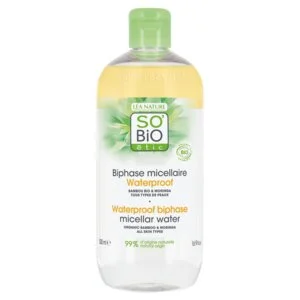 SO’BiO étic Micellarvand tofase - Pur BAMBOO BIO (500 ml) - med økologisk bambus og moringa