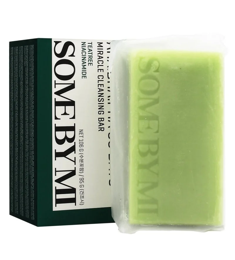AHA BHA PHA 30 Days Miracle Cleansing Bar fast sæbe til akne-udsat hud med AHA-, BHA- og PHA-syrer 106 g