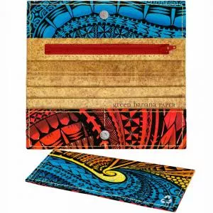 Green Banana Paper Sunset Wave Wallet