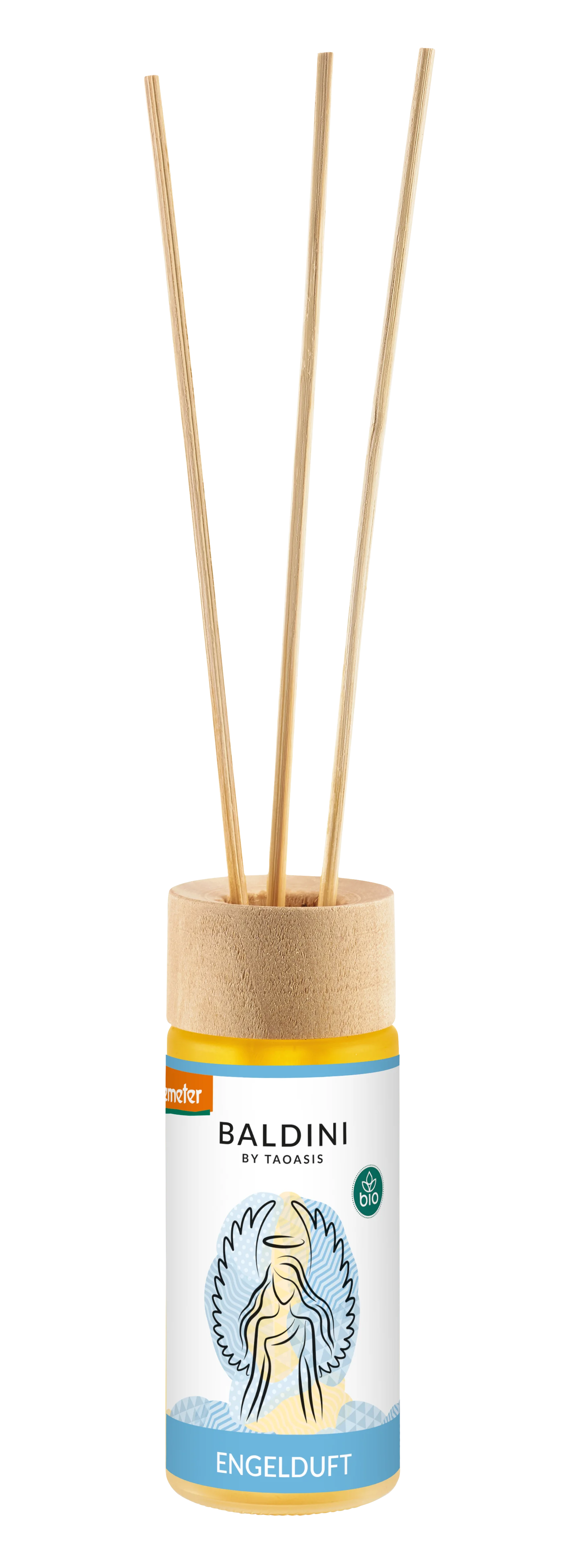 Taoasis Baldini Aroma duftdiffuser med pinde Angel Scent BIO (50 ml) - euforiserende, harmoniserende og aktiverende