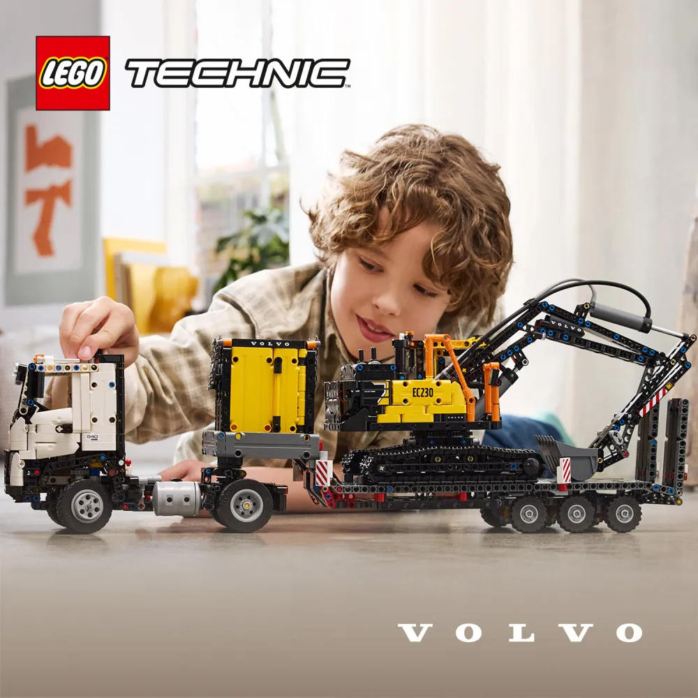 Technic 42175 Volvo FMX lastbil og elektrisk Volvo EC230 gravemaskine