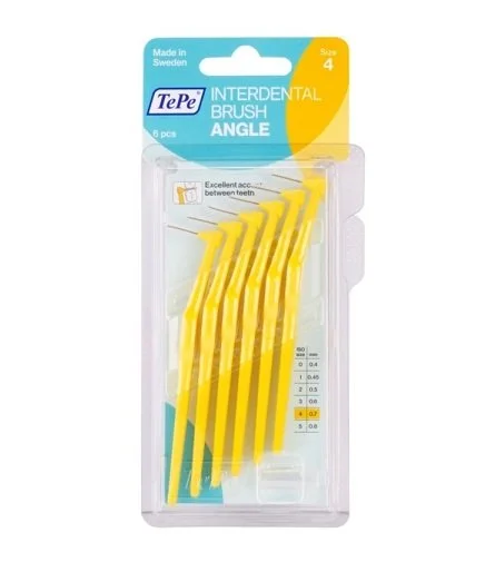 Angle mellemrumsbørster 0,7 mm 6 stk.