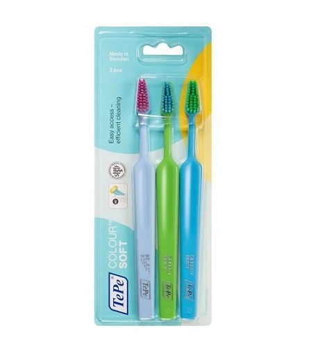 Colour Select Soft tandbørste soft 3 stk.