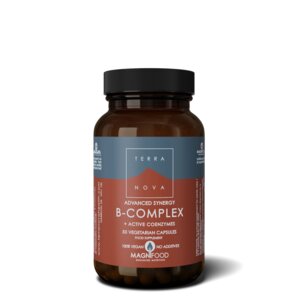 Advanced Synergy B-Complex (50 kapsler) - beriget med urter og adaptogener
