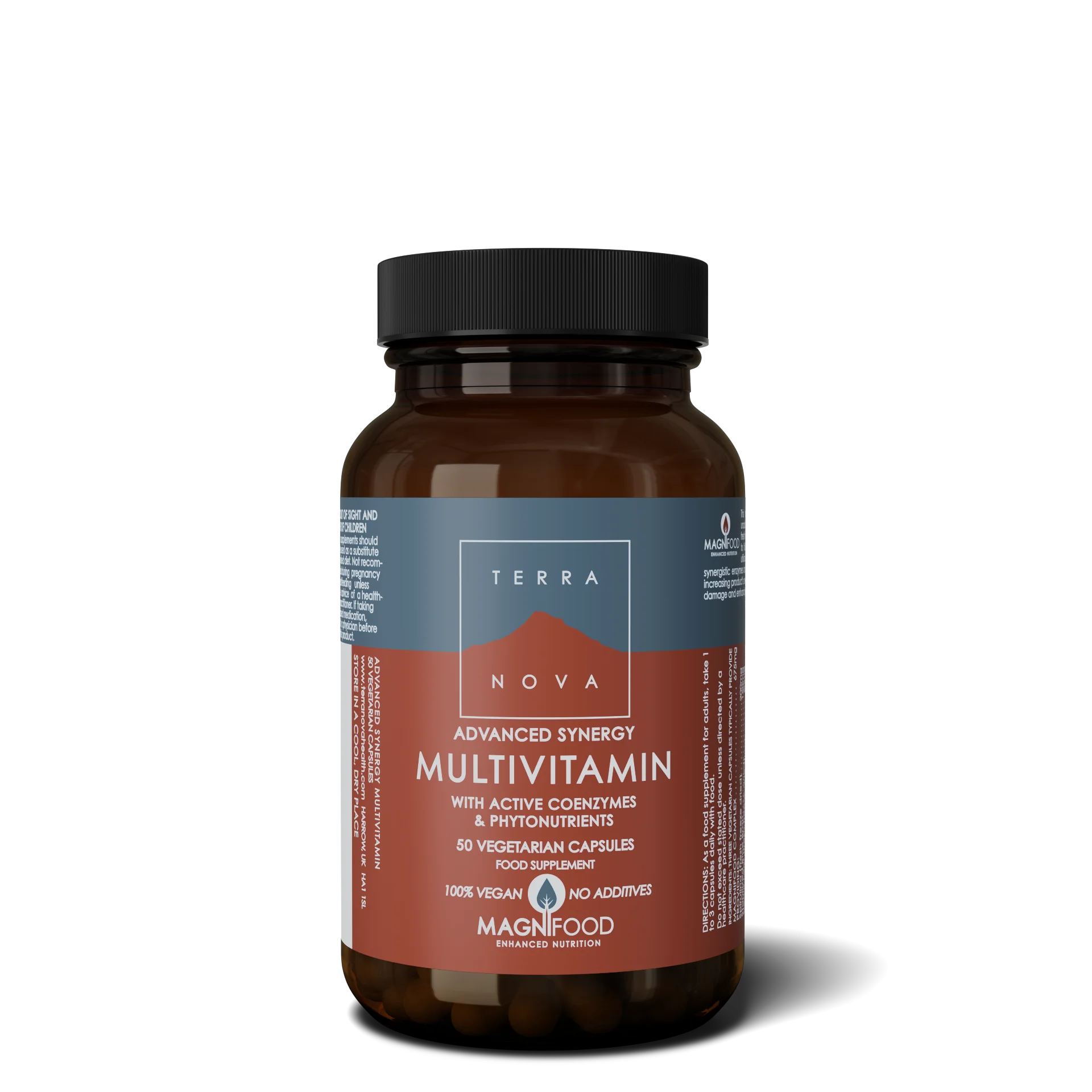 Terranova Health Advanced Synergy Multivitamin (50 kapsler) - understøtter energi, vitalitet og generelt velbefindende