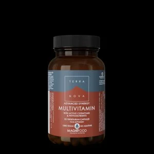 Terranova Health Advanced Synergy Multivitamin (50 kapsler) - understøtter energi, vitalitet og generelt velbefindende