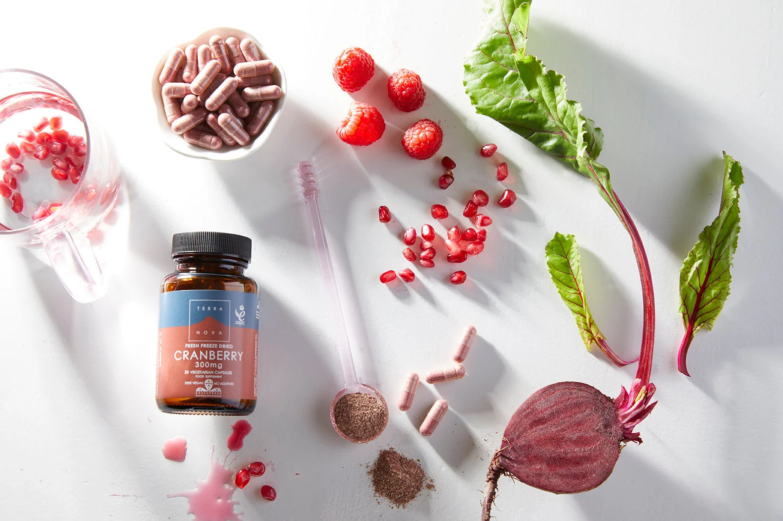 Terranova Health Frysetørrede tranebær 300 mg Økologisk (50 kapsler) - med antioxidanter