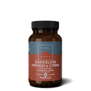 Dandelion, Artichoke & Cysteine Complex med mælkebøtte og artiskok (50 kapsler) - understøtter afgiftning og leverens normale funktion
