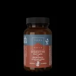 Terranova Health Fordøjelsesenzymer & probiotika (50 kapsler) - beriget med fennikel, ingefær og burrerod