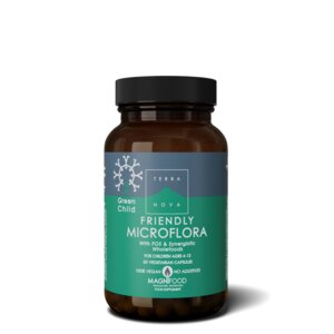 Green Child Friendly Microflora (50 kapsler) - velegnet til børn fra 4 til 12 år