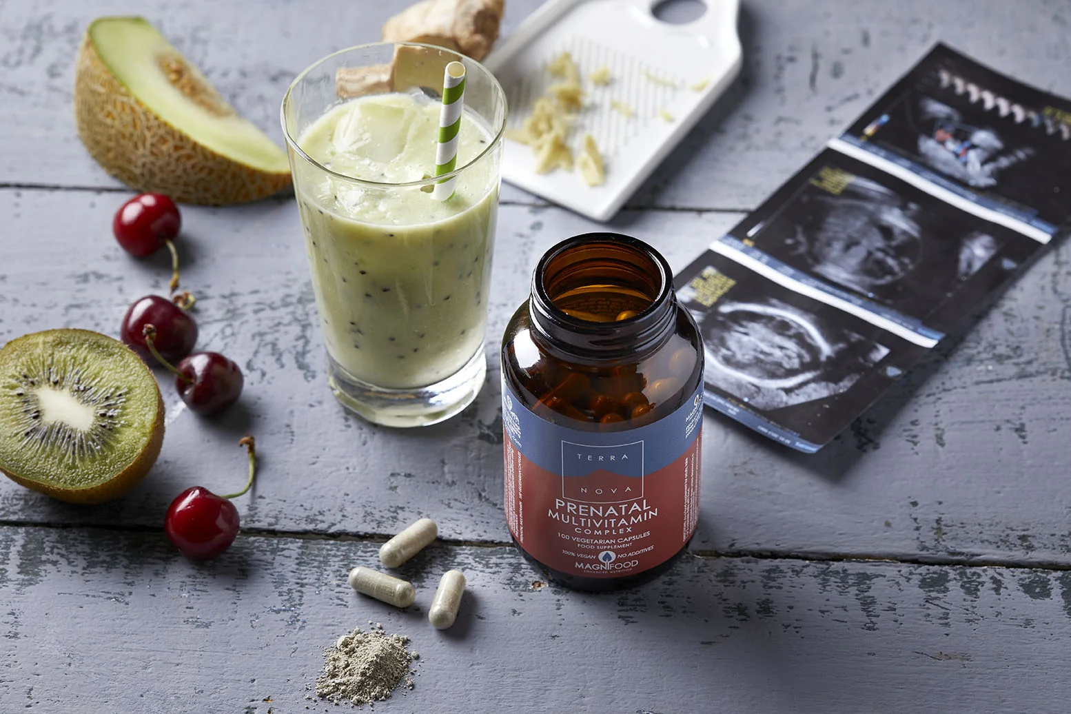 Terranova Health Prænatal multivitaminkompleks (50 kapsler) - med den aktive form af folsyre