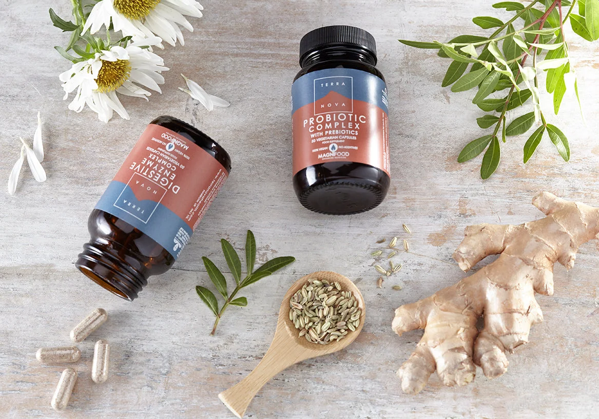Terranova Health Probiotisk kompleks & præbiotika (50 kapsler) - til støtte for tarmfloraen