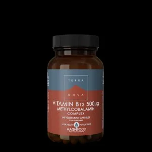 Terranova Health Vitamin B12 (Methylcobalamin) 500 µg Kompleks (50 kapsler) - med god optagelighed