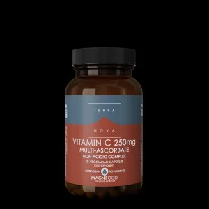 Terranova Health Vitamin C 250 mg Kompleks 50 kapsler - i form af mineralske askorbater
