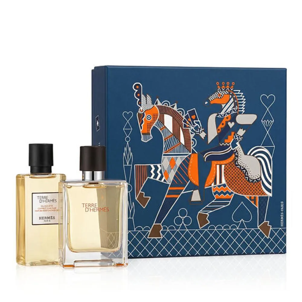 Terre D'Hermès Eau de Toilette til mænd 50 ml + SG 40 ml