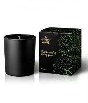 The Greatest Candle in the World The Greatest Candle Duftende lys i sort glas (170 g) - mojito