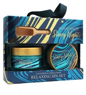 The Indulgent Bathing Co. Starry Nights gavesæt bodyscrub 135 g + badesalt 105 g