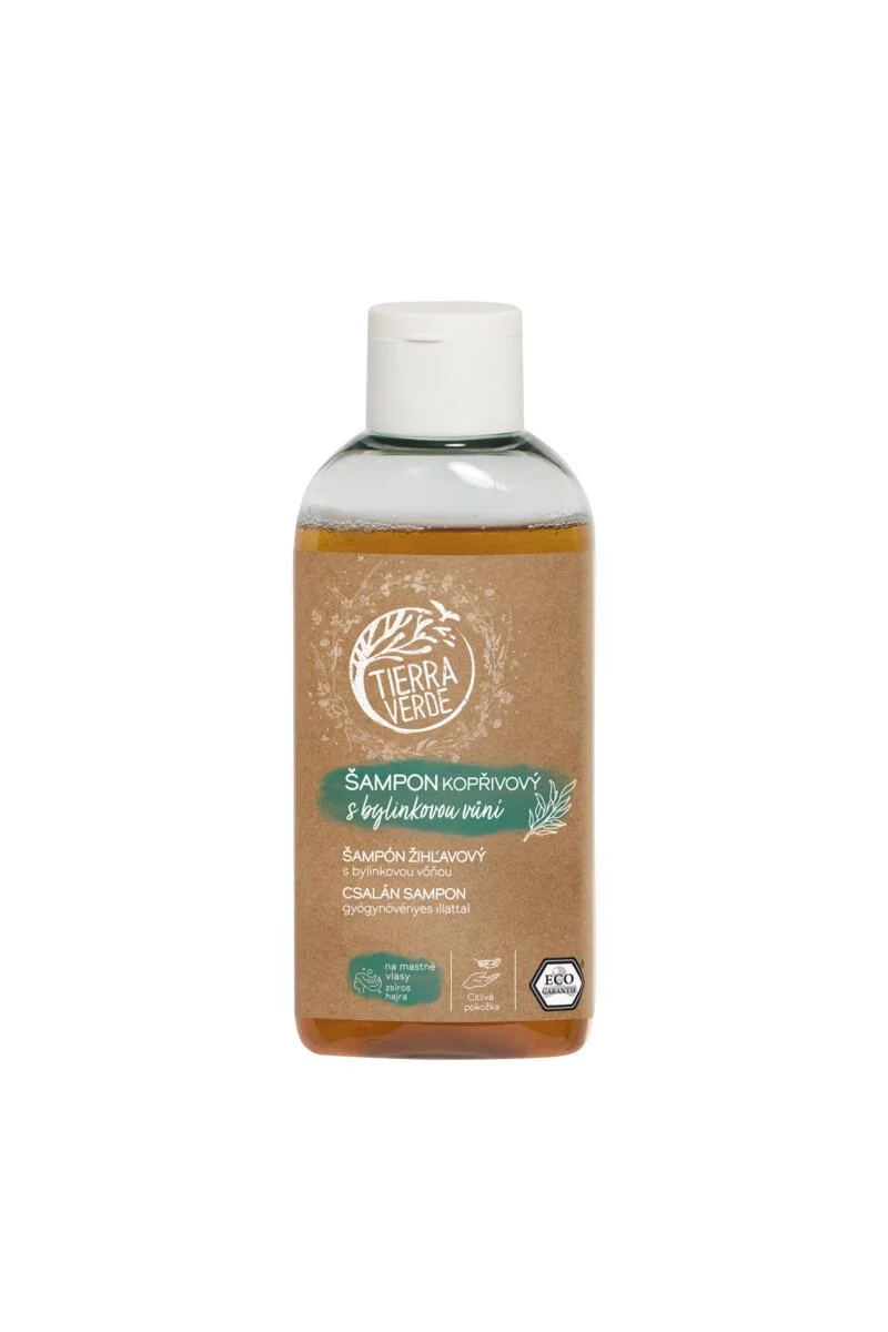 Tierra Verde Brændenældeshampoo med urteagtig duft 100 ml - til fedtet hår