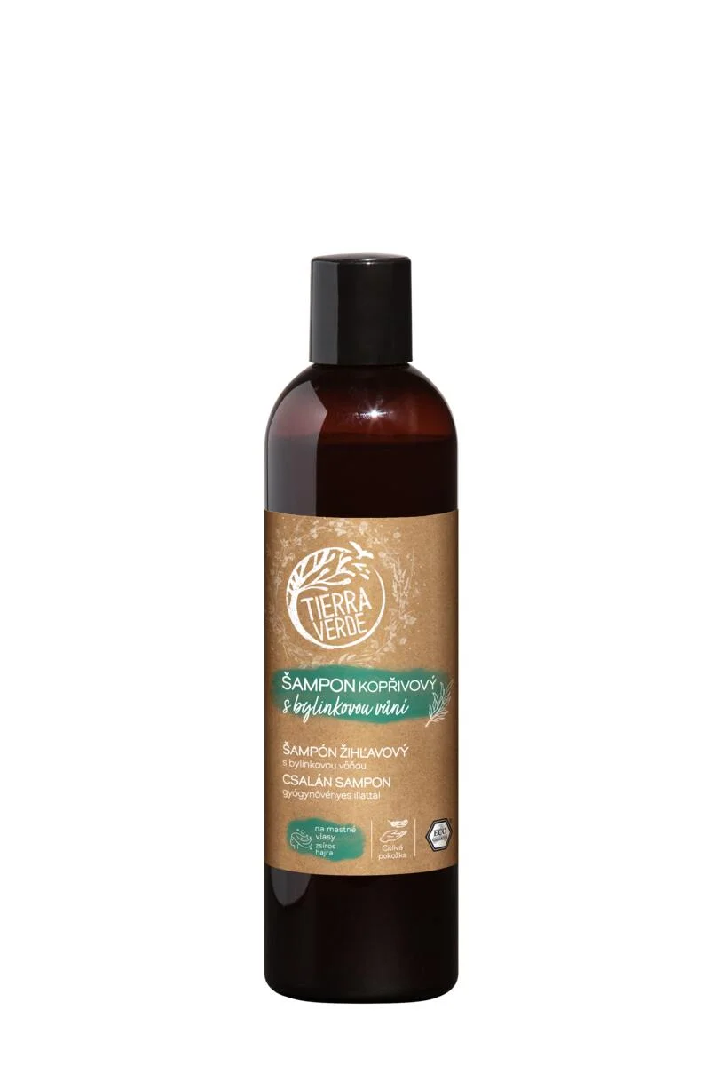 Tierra Verde Brændenældeshampoo med urteagtig duft 100 ml - til fedtet hår
