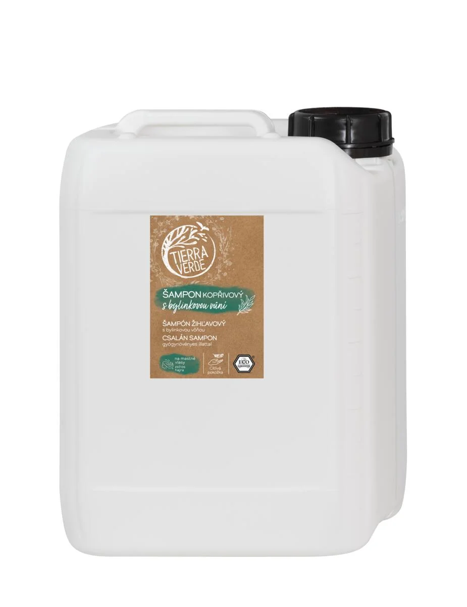 Tierra Verde Brændenældeshampoo med urteagtig duft 100 ml - til fedtet hår