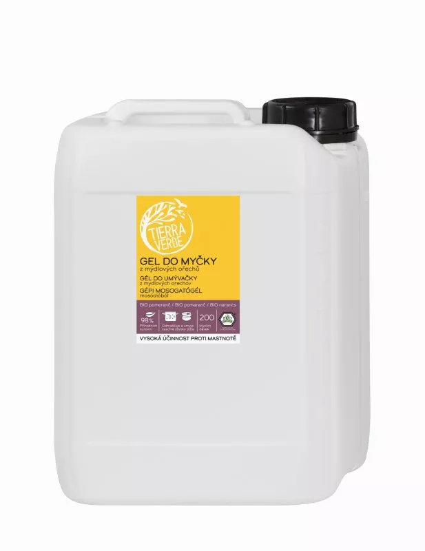 Tierra Verde Opvaskemaskine gel - INNOVACE (5 l) - af sæbenødder i økologisk kvalitet