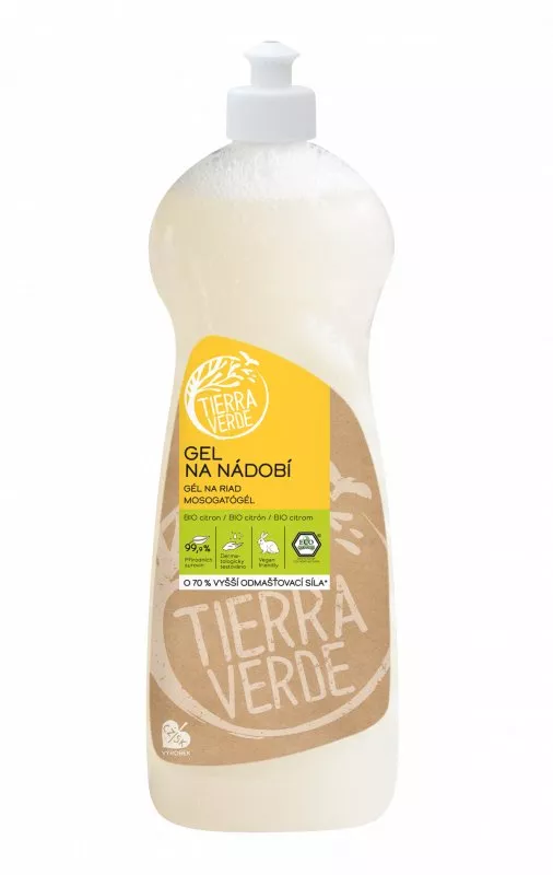 Tierra Verde Opvaske gel med økologisk citronolie (1 l)