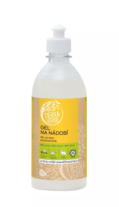 Tierra Verde Opvaske gel med økologisk citronolie (500 ml)