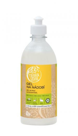 Opvaske gel med økologisk citronolie (500 ml)