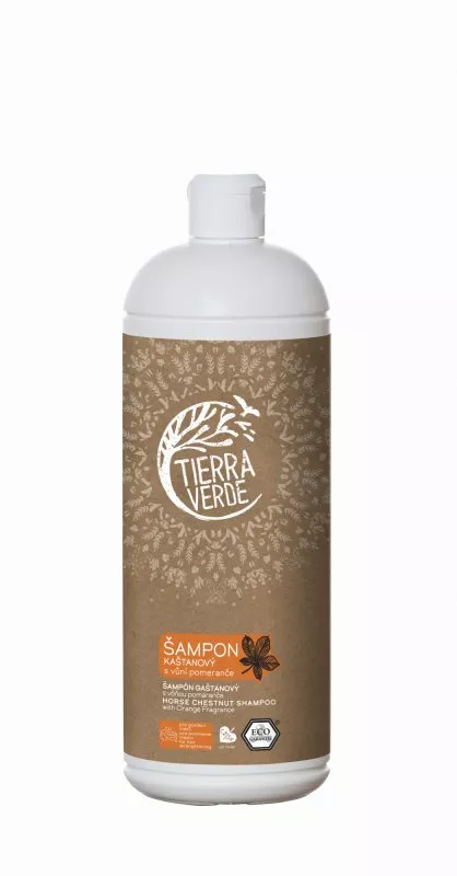 Tierra Verde Kastanie shampoo til styrkelse af håret med appelsin (1 l)