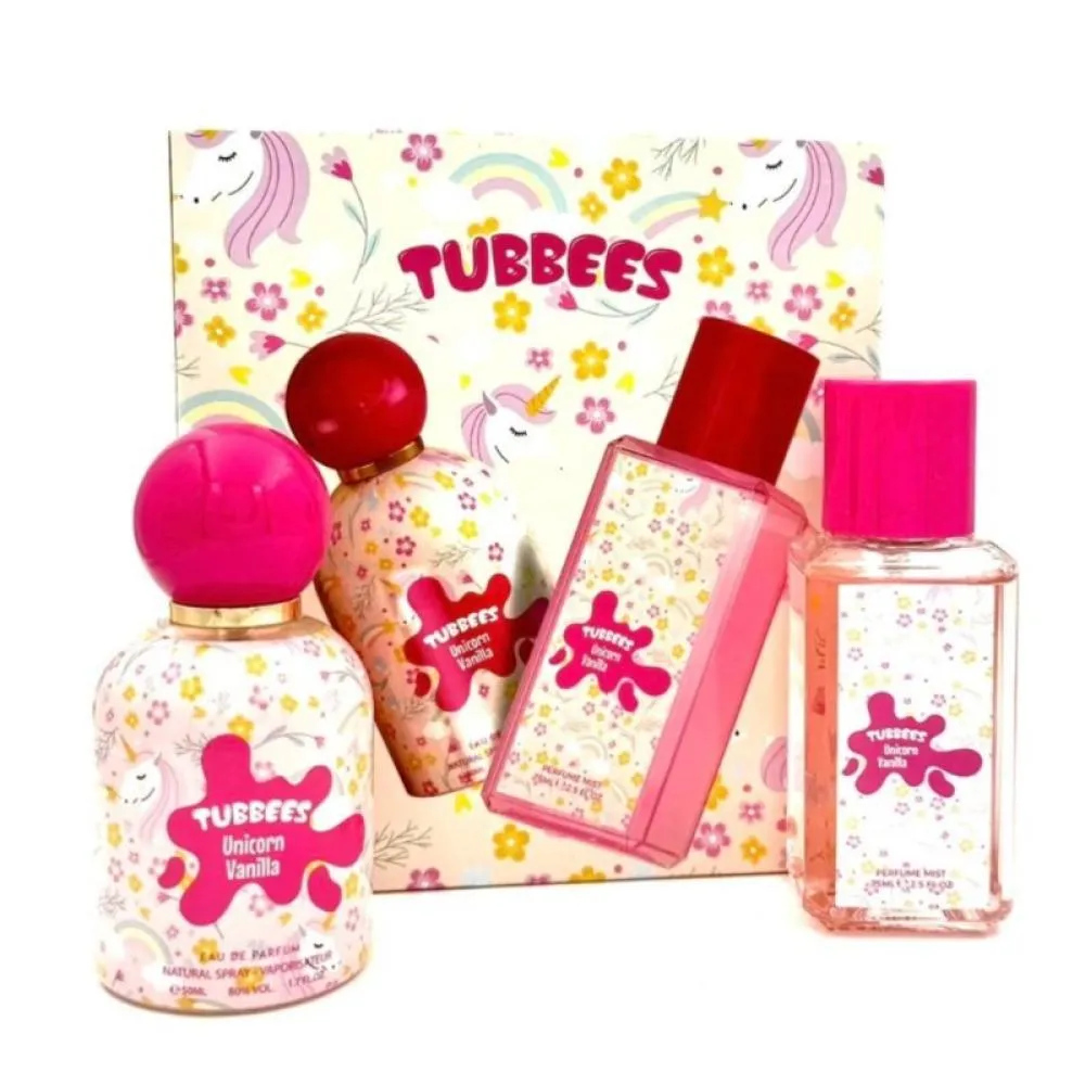 Tubbees Unicorn Vanilla eau de parfum til kvinder 50 ml + bodyspray 75 ml