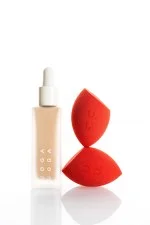 Uoga Uoga Makeupsvamp til makeup og BB-creme - for et naturligt look