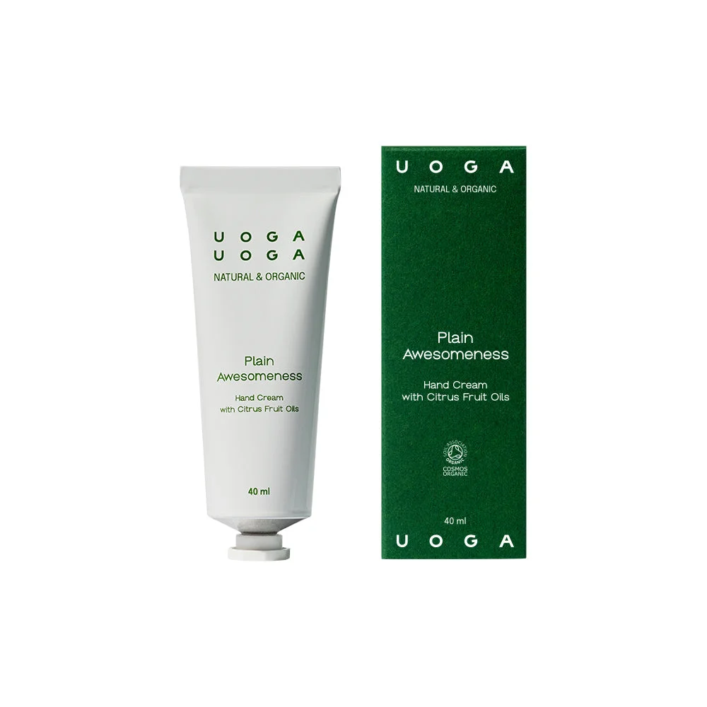 Uoga Uoga Fugtgivende håndcreme Plain Awesomeness ØKO (40 ml) - med frisk citrusduft