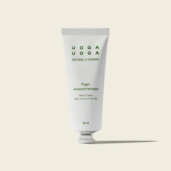 Uoga Uoga Fugtgivende håndcreme Plain Awesomeness ØKO (40 ml) - med frisk citrusduft