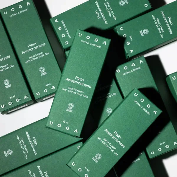 Uoga Uoga Fugtgivende håndcreme Plain Awesomeness ØKO (40 ml) - med frisk citrusduft