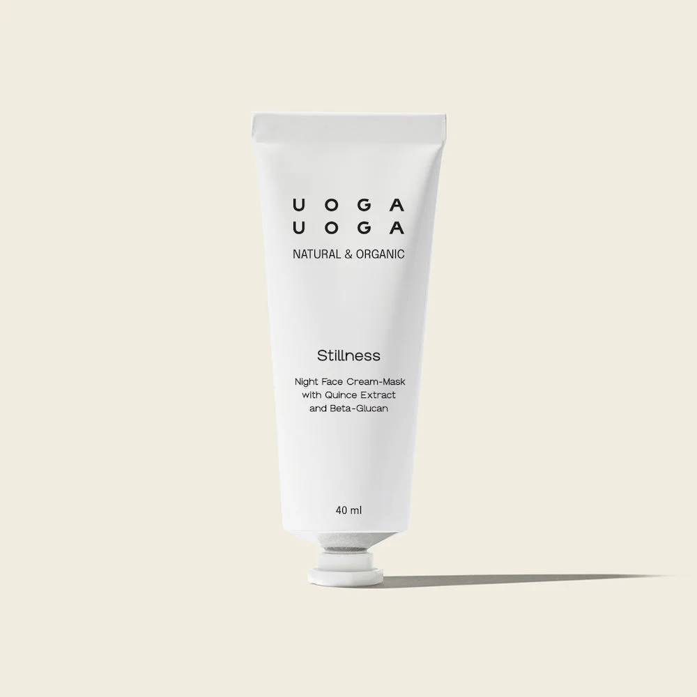 Uoga Uoga Nærende natmaske til ansigtet Stillness BIO (40 ml) - med intens fugtgivende effekt