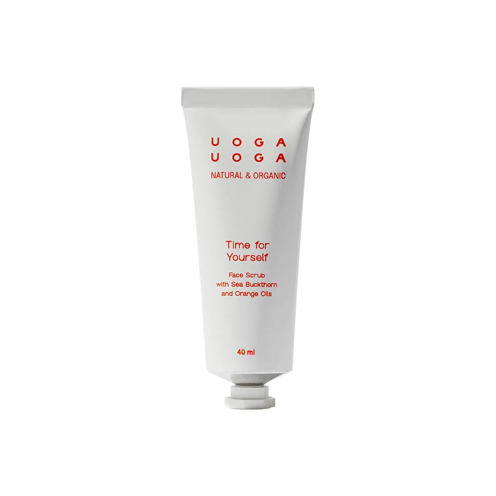 Uoga Uoga Nærende ansigtspeeling Time for Yourself med havtorn (40 ml) - med olie af sød appelsin