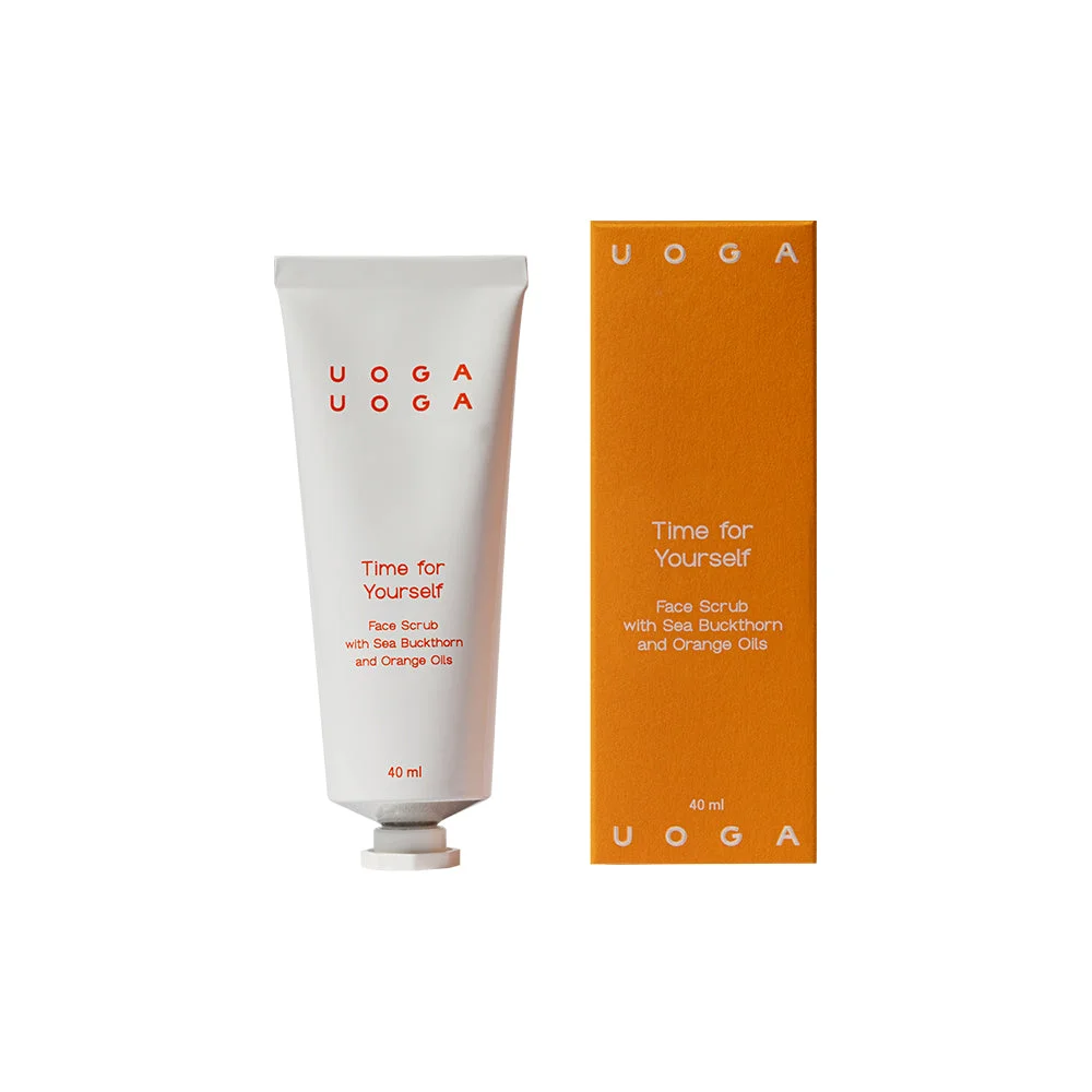 Uoga Uoga Nærende ansigtspeeling Time for Yourself med havtorn (40 ml) - med olie af sød appelsin