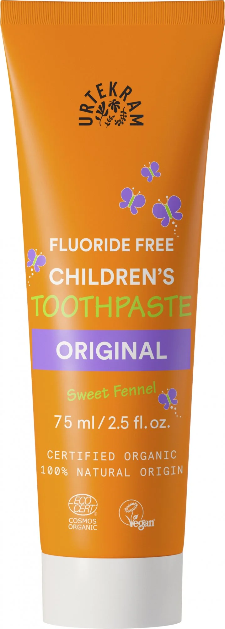 Urtekram Børnetandpasta med fennikel BIO (75 ml) - uden fluorid