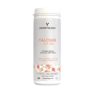 Vegetology Calcium Vitamin D3, 60 tyggetabletter