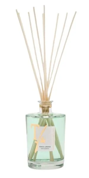 VERDE LORENA PINDE 500 ML HJEMMEDUFT - TFU (10 naturlige bambuspinde 36 cm medfølger)