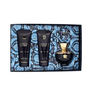 Versace Pour Femme Dylan Blue 100 ml + EDP MINI 5 ml + SG 100 ml + BL Eau de Parfum til kvinder