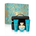 Pour Femme Dylan Turquoise + brusegel 100 ml + bodygel 100 ml + kosmetiktaske eau de toilette til kvinder