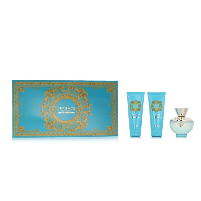 Pour Femme Dylan Turquoise + brusegel 100 ml + bodygel 100 ml + kosmetiktaske eau de toilette til kvinder