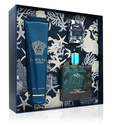 Eros gavesæt 100 ml + showergel 150 ml + Eau de Toilette til mænd