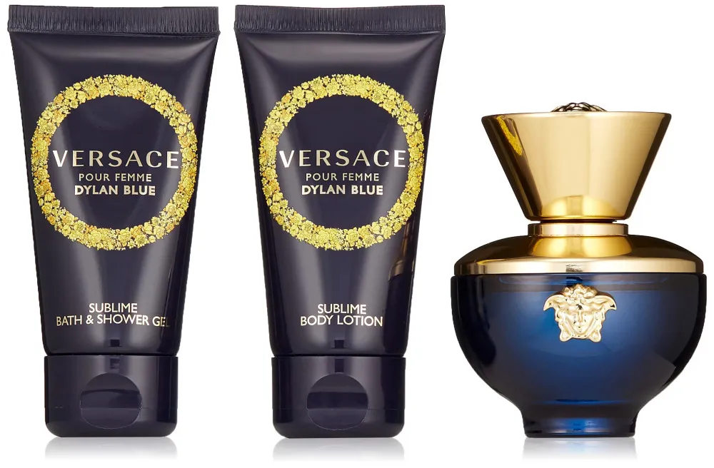 Dylan Blue Pour Femme gavesæt til kvinder parfumevand 50 ml + bodylotion 50 ml + brusegel 50 ml 50 ml + tělové mléko 50 ml + sprchový gel 50 ml