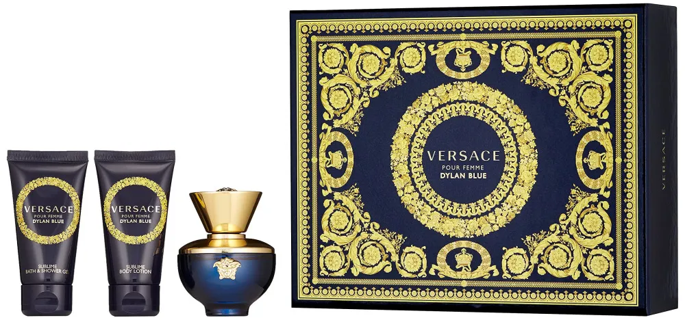 Dylan Blue Pour Femme gavesæt til kvinder parfumevand 50 ml + bodylotion 50 ml + brusegel 50 ml 50 ml + tělové mléko 50 ml + sprchový gel 50 ml