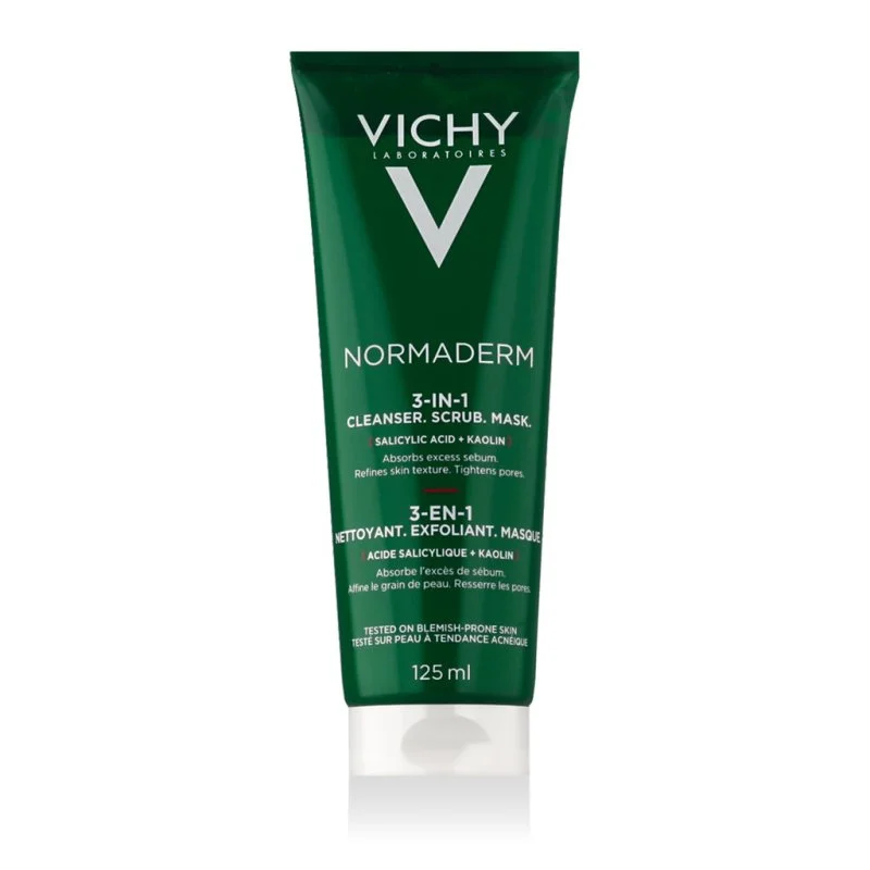 Normaderm 3-i-1 rens til aknebehandling 125 ml
